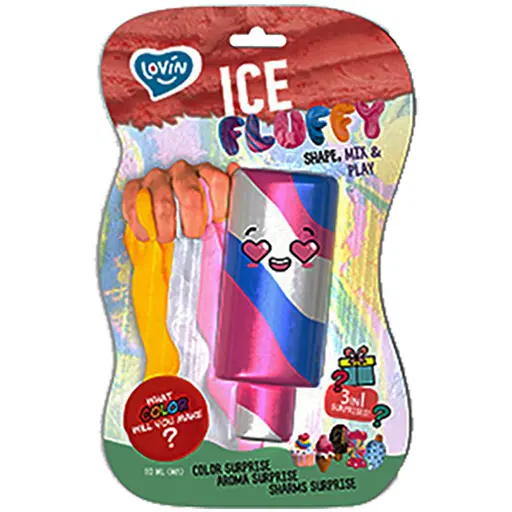 Лізун-антистрес Lovin Ice Fluffy 80127 ескімо 110 мл - фото 4