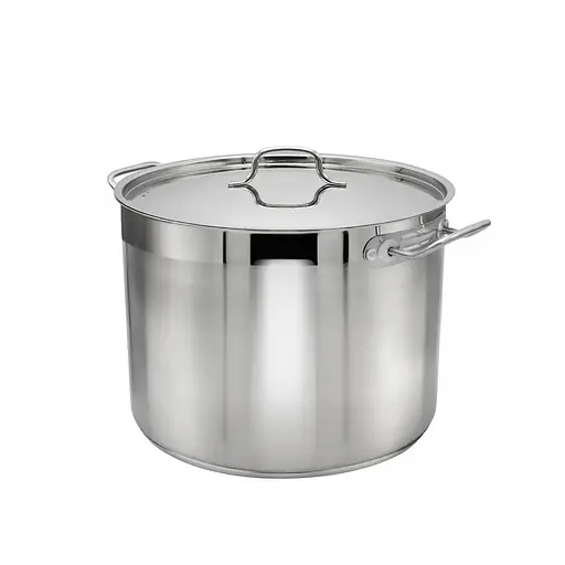 Кастрюля из нержавеющей стали с крышкой 30 л, Zauberg Серый 86466 - фото 3
