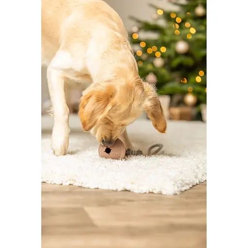 Игрушка Trixie для собак Рождественский колокольчик на веревке для лакомства натуральный каучук 36 см - фото 6