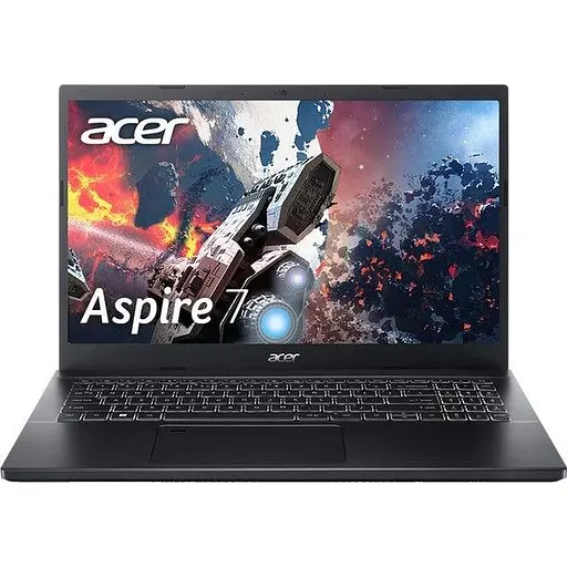 Ноутбук Acer Aspire 7 A715-76G-50FE, Intel Core i5-12450H, 4.4GHz, 15.6 Full HD, 16GB, SSD 512GB, NVIDIA GeForce RTX 2050 4GB, Free DOS