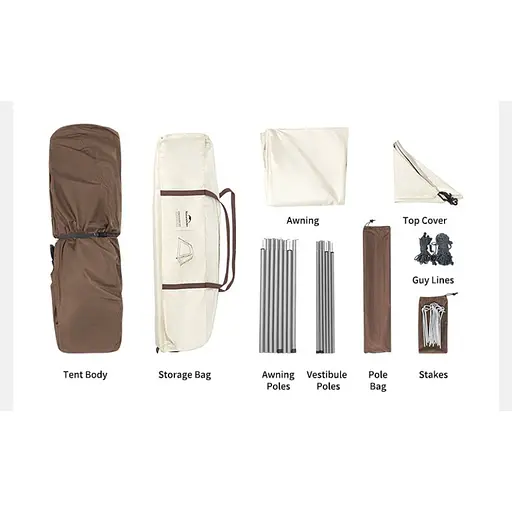 Намет Naturehike Ango CNK2550WS010 S тримісний автоматичний із тентом сірий - фото 3