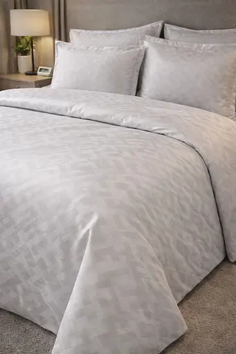 Комплект постільної  білизни євро 200х220  Premium сатин світло-сірий TC303376161 - фото 2