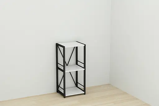 Етажерка 3/34 Ferrum-decor Серії Коннект 73x34x28 чорний ДСП Білий 16мм (FRD-104289) - фото 6