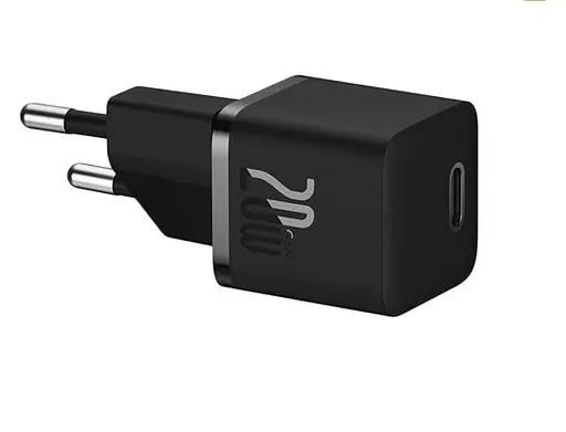 Зарядний пристрій блок Baseus GaN5 20 W (CCGN050101) 1 Type-C чорний - фото 2