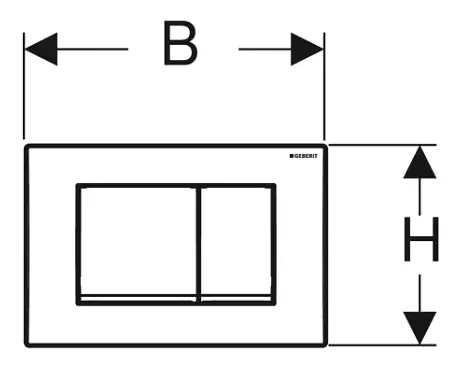 Клавіша змиву Geberit Delta30 хром матовий 115.137.46.1 - фото 3