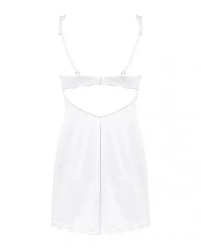 Комплект білизни Obsessive Amor Blanco L/XL (білий) - фото 8