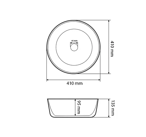 Умивальник VBI Larino білий накладний VBI-012621, Білий - фото 2
