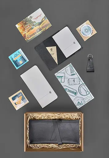 Набір шкіряних аксесуарів для мандрівника Манчестер - фото 3