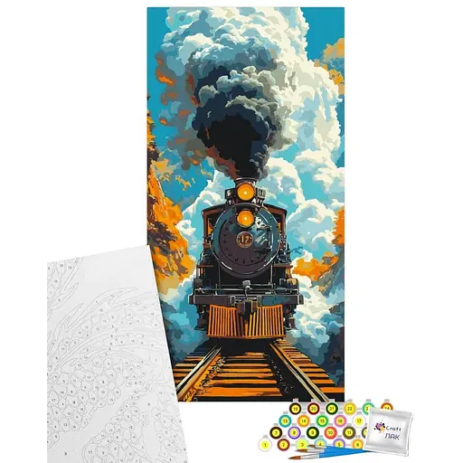 Картина по номерам Art Craft Паровоз 40х80 см (12516-AC) - фото 1