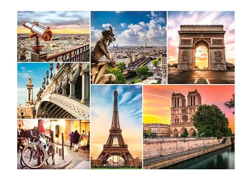 Пазл Trefl Магія Парижа, колаж, 3000 ел. (33065) - фото 2