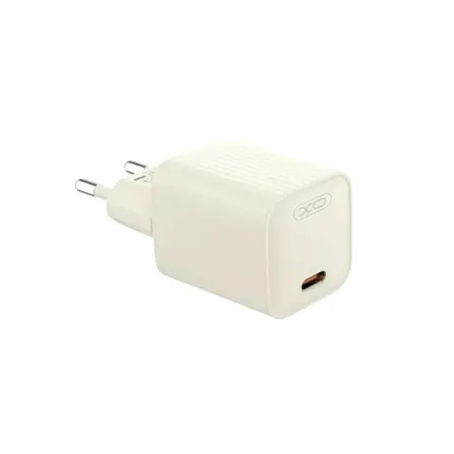 Мережевий зарядний пристрій XO L146 20W Single USB-C Charger Бежевий - фото 2