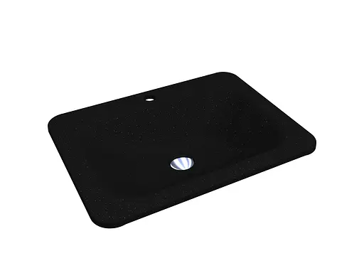 Умивальник Miraggio California mirastone black 0000386, Чорний матовий - фото 2