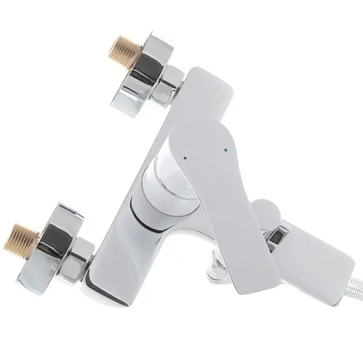 Смеситель для ванны с коротким изливом Mixxus Premium Eva 009 Euro white MI5811 Белый матовый - фото 2