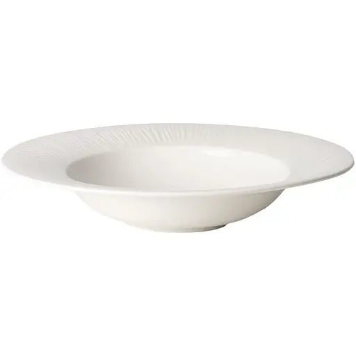 Тарілка глибока МВМ My Home Промінь 25.4 см біла (KP-137 WHITE)