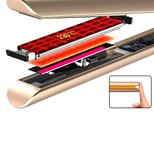 Випрямляч для волосся DSP 10074 керамічна - фото 2