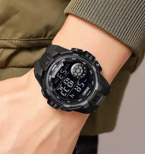 Годинник чоловічий спортивний наручний Skmei 2123 (Чорний з сірим) - фото 4