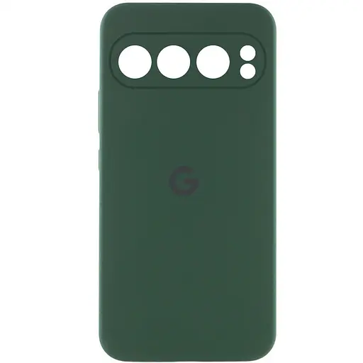 Чехол Silicone Cover Lakshmi Full Camera (AAA) with Logo для Google Pixel 9 Pro XL Зеленый / Cyprus Green