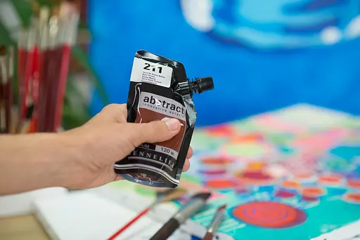 Акрилова фарба Sennelier Abstract, 500 мл, Сієна палена (Burnt Sienna) - фото 4