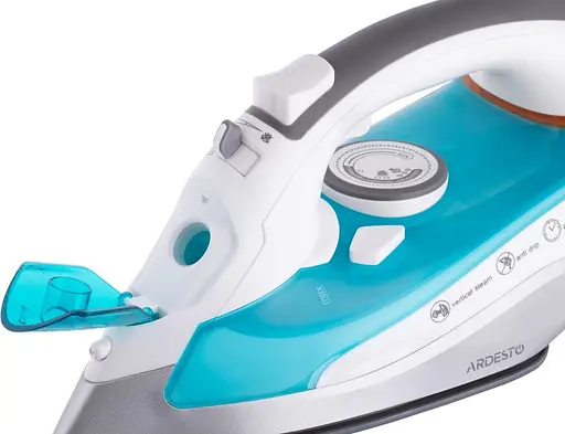 Гладильный паровой утюг ARDESTO IR-C2228-TQ с керамическим покрытием подошвы 280мл 2200Вт Голубой/Белый - фото 3