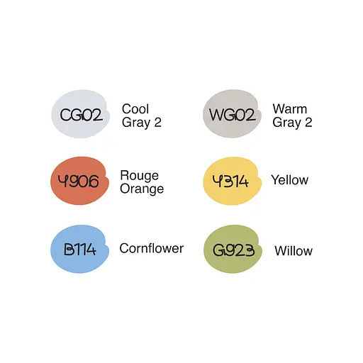 Набір маркерів Starter, 6 шт 99IDEAS - фото 2