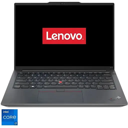 Ноутбук Lenovo ThinkPad E14 Gen 5 з процесором Intel Core i7-1355U pana la 5.0GHz, 14" WUXGA, IPS, 8GB Soldered DDR4-3200 + 8GB SO-DIMM DDR4-3200, 512GB SOS, Intel® Iris® Courier або Carry-in