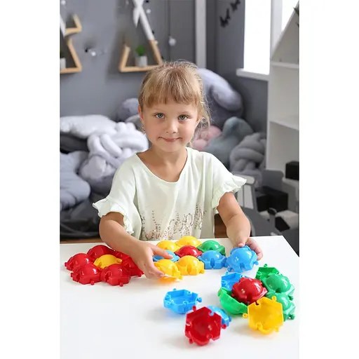 Игрушка мозаика-пазлы "Пчелка ТехноК", арт. 2995TXK, 60 фишек - фото 2