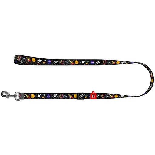 Повідець для собак Waudog Nylon нейлоновий, малюнок "NASA", регульований - фото 2