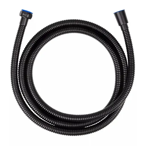 Душовий шланг 180 см чорний Wezer WKR-009-180B, Чорний матовий - фото 1