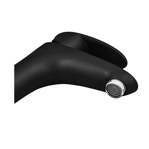 Змішувач для умивальника Plamix Cezar-001 SET Matte black PM0662 Чорний матовий - фото 4