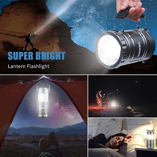 Світлодіодний ліхтарік GEMEK 1 для кемпінгу з батарейним живленням - фото 7