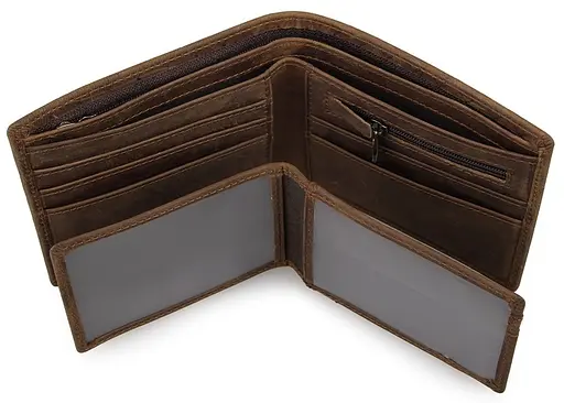 Муж кожаный кошелек Vintage 12х10 см acs0016971 - фото 5