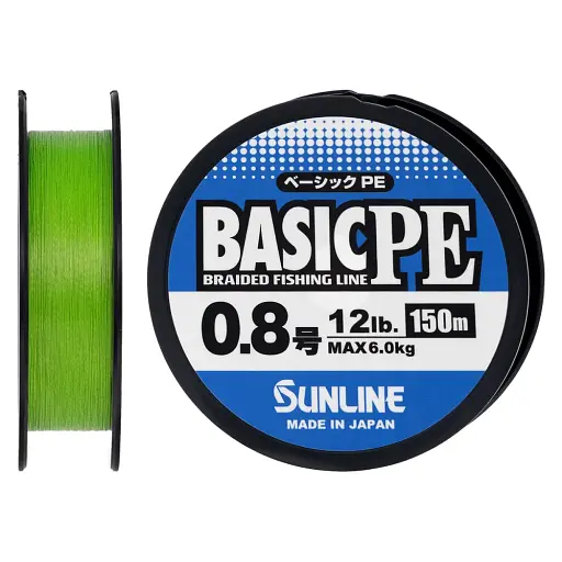Шнур Sunline Basic PE 150 м (Light Green) 0.8/0.153 мм 12 lb/6 кг