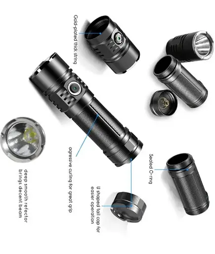 Ліхтар потужний Sofirn SP33 XHP 50.2 ліхтарик 26650 18650 2500 Lm - фото 6