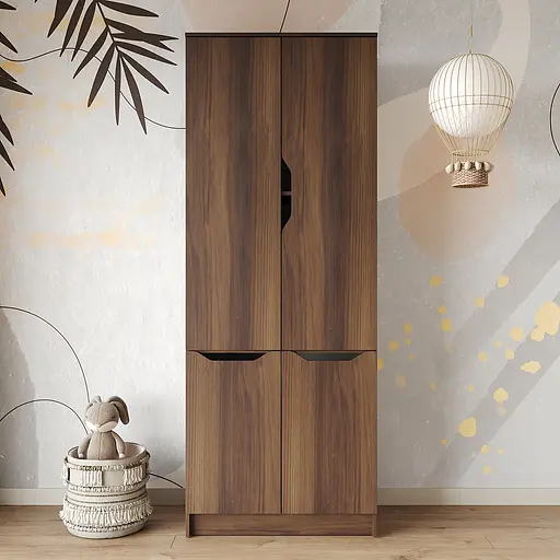 Шкаф распашной MebelStar 4Д Лилу 80x40x210 см Дуб янтарный (MBS-1412) - фото 2