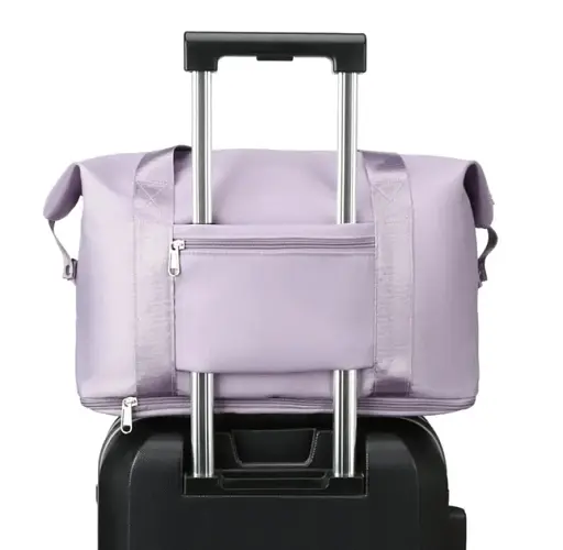 Дорожная сумка для путешествий для ручной клади Голубой цвет 42*28см (+12 см)*22см - фото 7