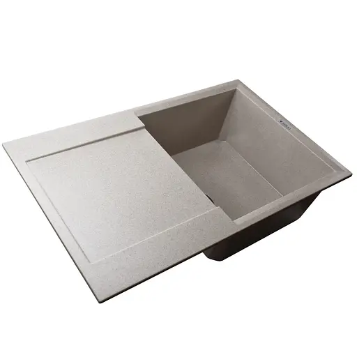 Гранітна мийка Mira KONIA бежевий для кухні стійка до подряпин безпечна для продуктів 790х500 мм - фото 2