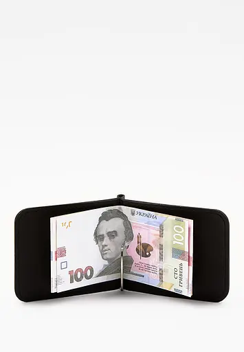 Затиск для грошей чорний вінтаж - фото 3