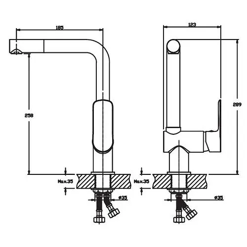 Змішувач для кухні Haiba ASIO 018 (HB0867) - фото 2