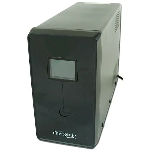 ДБЖ EnerGenie EG-UPS-034, LCD дисплей, USB порт, 1500 VA, чорний колір - фото 2