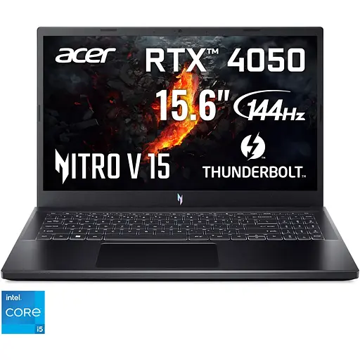 Ноутбук Игровой Acer Nitro V15 ANV15-51 i5-13420H la 4.60 GHz,IPS,16GB DDR5,512GB,RTX 4050 6GB,Без ОС