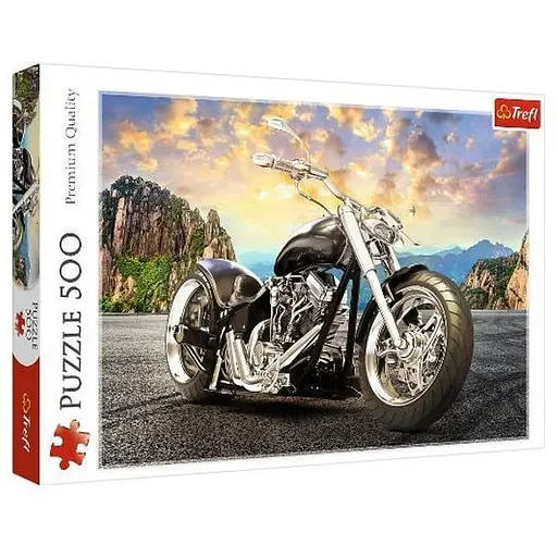 Пазл Trefl Черный мотоцикл 500 эл. (37384)
