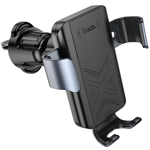 Автодержатель Hoco H70 Gamble gravity (air outlet) Black - фото 2