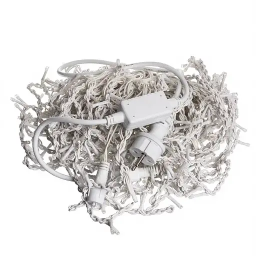 Вулична гірлянда Бахрома GarlandoPro 25 м 405 LED білий дріт Жовтий 25MWY - фото 2