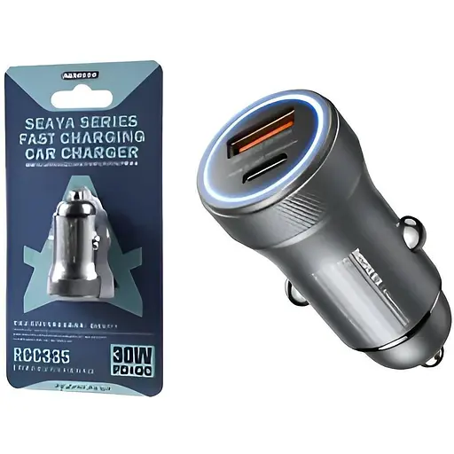 Автомобільний зарядний пристрій Remax RCC-335 PD30W+QC3.0