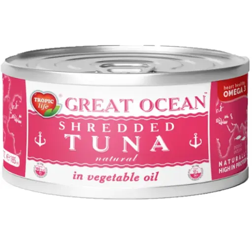 Тунец измельченный в растительном масле Great Ocean 185 г
