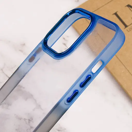 Чехол Epik TPU+PC Fresh sip series для Apple iPhone 13 Pro 6.1 Черный/Синий - фото 4