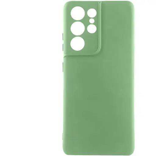Чохол TPU GETMAN Liquid Silk Full Camera для Samsung Galaxy S22 Ultra Зелений / Pistachio
