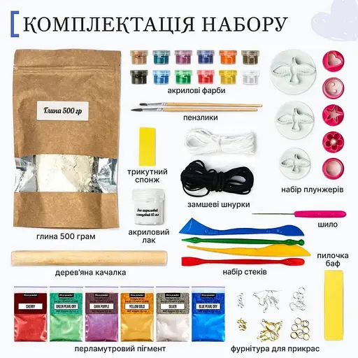 Великий набір для створення прикрас GL-009 з пластичної глини - фото 3