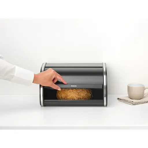 Хлебница Brabantia Roll Top Bread Bin 17.3x31.6x26.5 см черная (236686) - фото 6
