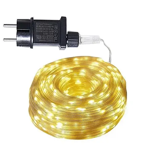 Гірлянда світлодіодна 2000 LED великі краплі 200 м, будинок/вулиця теплий білий, 8 режимів - фото 3